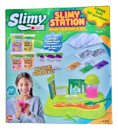Kit Slime Set Slimy Station Fórmula Suiza Con Accesorios