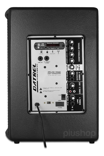 Kit Caixa De Som Ativa Passiva 10 400 W Microfone Brinde P10