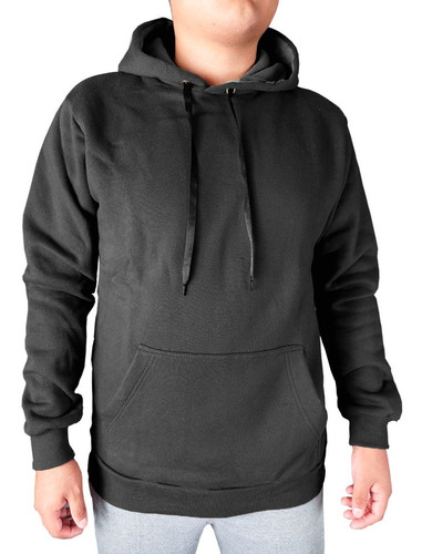 Buzo Hoodie Liso Unisex Con Capucha Frisado Invierno 