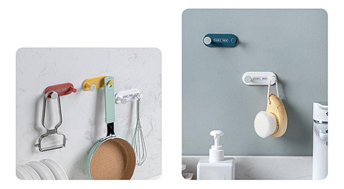 4 Piezas Ganchos De Pared Autoadhesivos Ganchos De Plástico