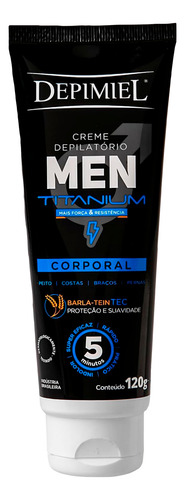 Kit 3 Depimiel Creme Depilatório Men Powerful Corporal 120g
