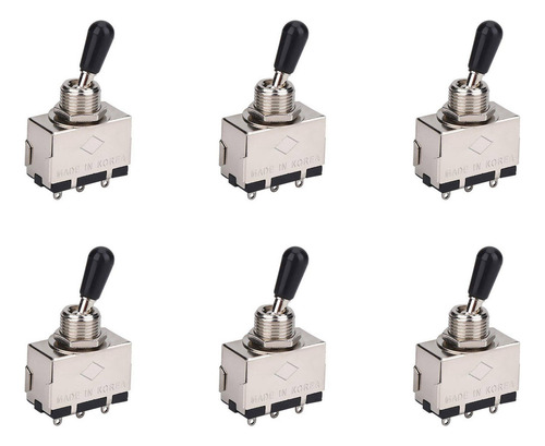 Interruptor De 3 Vías Para Guitarra De 6 Piezas, Selector De