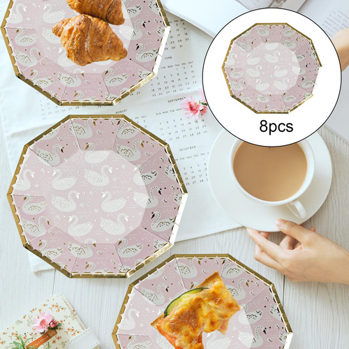 Vajilla Desechable De 8 Piezas Para Decoración Navideña De