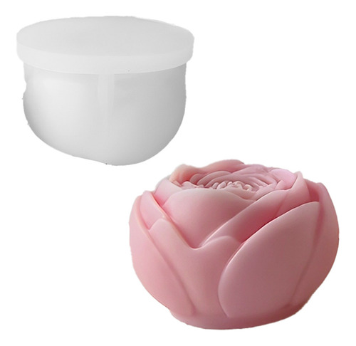 Molde De Silicone Formato Flor Para Velas Modelo 8