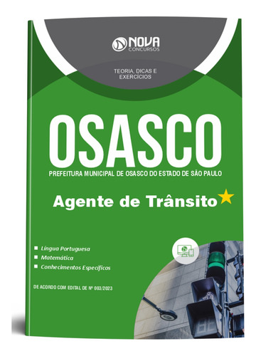 Apostila Osasco Sp 2023 - Agente De Trânsito - Editora Nova