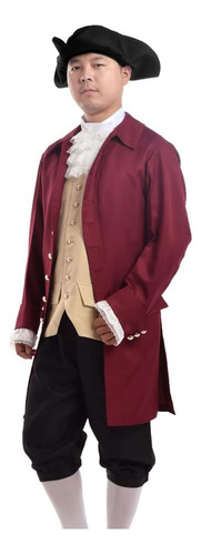 Blessume Disfraz Colonial Rococó Para Hombre Disfraz Patriót