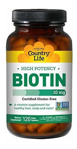 Biotina Alta Potencia 10 Mg 120 Veg Caps