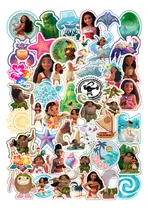 Comprar Stickers Calcos Vinilo X20 Moana Jardin Cumple Termo Colonia Blanco Moana