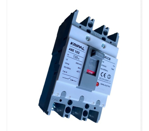 Interruptor Termomagnetico 3 Polos De 125 Amp Abe103-125a