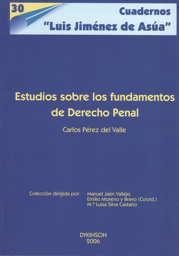 Libro Estudios Sobre Los Fundamentos De Derecho Penal