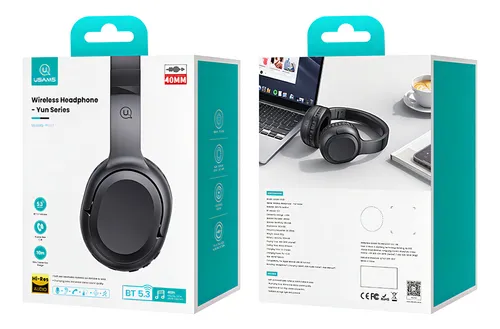 Audifonos Bluetooth Inalambricos Headset Usams Yg23 Ligero Color Beige