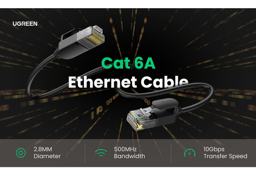 Cable De Red Ugreen Nw122 Cat6 De Rj45 A Rj45 1 Metro Neg /v