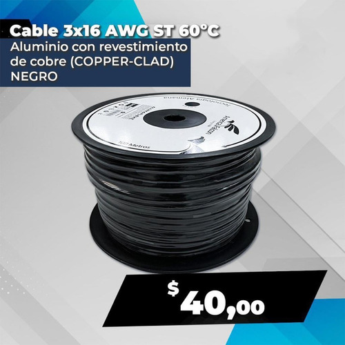 Cable St 3 X 16, 60º C, De Aluminio 