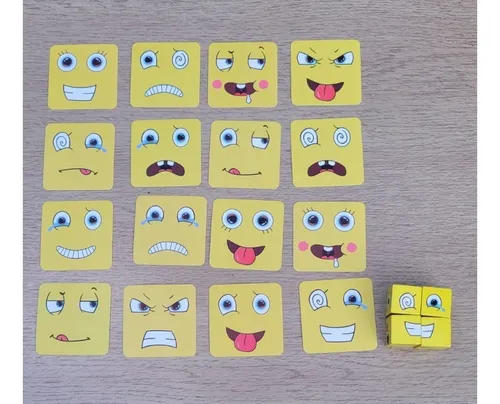 Juego De Caritas. Juegos De Expresiones. Emojis. Emociones
