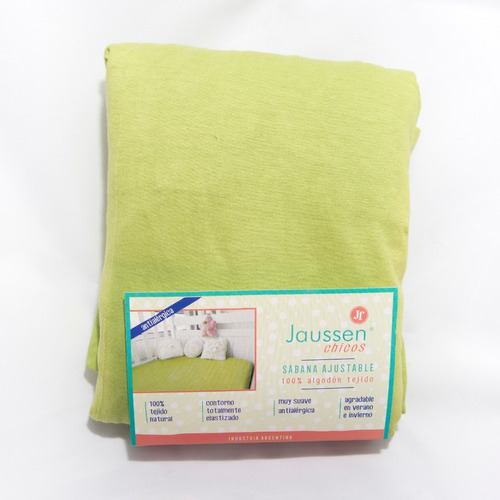 Sabana Ajustable Jaussen Jersey 100% Algodon Cuna Funcional