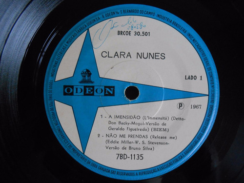Clara Nunes Cantando Jovem Guarda-1967-primeiro Compacto Dup
