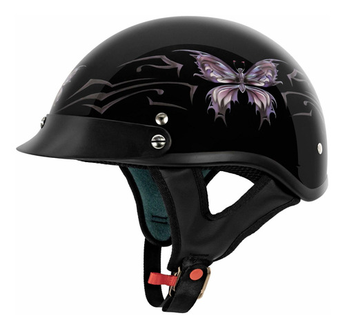 Casco Vcan Cruiser Intricate Butterfly -  Para Motocicle Csc