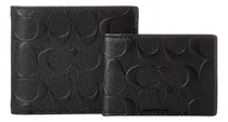 Comprar Cartera + Tarjetero Casual Coach D Hombre Billetera Plegable Negro Billetera Juvenil, Billetera Larga, Cartera Casual,cartera Con Monograma, Cartera Juvenil, Cartera Plegable,