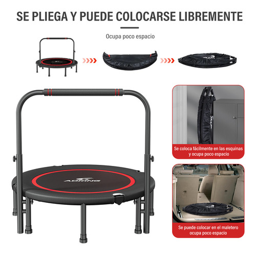 Trampolín De Ejercicio Fsbc91-mx Fitness Aerobico Con Mango