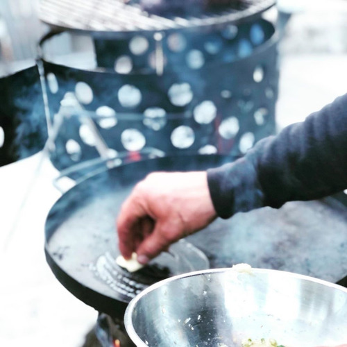 Fogonero Brasero Francis Mallmann 550 + Parrilla + Chapa 56