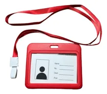 Comprar 4lanyard + 4porta Credenciales Rojas Empresa Médicos Colegio