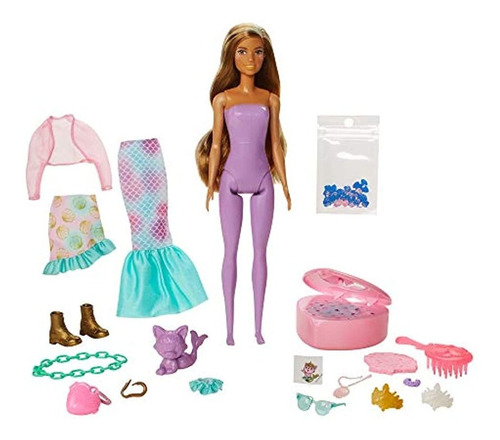 Muñecas Barbie Color Reveal Peel Mermaid Fashion Reveal Doll