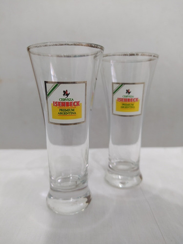 Pack 2 Vasos Shot Chupitos Isenbeck De Vidrio