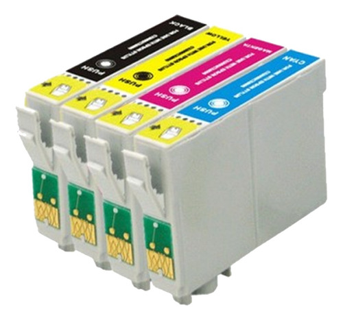Combo 4 Cartuchos Para Epson T117 4 Col T23/t24/tx105/tx115