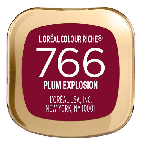 Batom L'oréal Paris Colour Riche Lipstick Satin Finish Color 766 Plum Explosion Lipstick