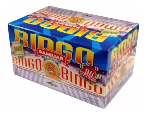 Juego De Bingo Fichas De Madera 96 Cartones