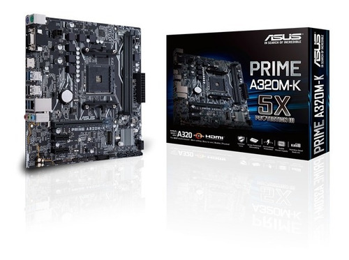 Tarjeta Madre Asus A320m-k Amd A320 Ryzen 1ra Gen A-series 7