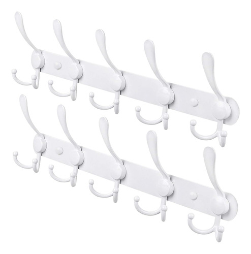 Perchero De Pared Con Montaje, Resistente Con 5 Ganchos De P