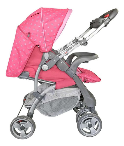 Carriola Reversible Pinky Travel System D'bebé Rosa En Caja Rosa Gris (Usado)