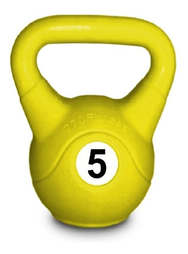 Imagen 1 de 6 de Pesas Rusas Mancuerna Kettlebell Pvc 5kg.  Fitness