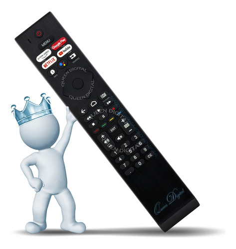 Control Remoto Para Smart Tv Philips Rc4284504 Con Microfono