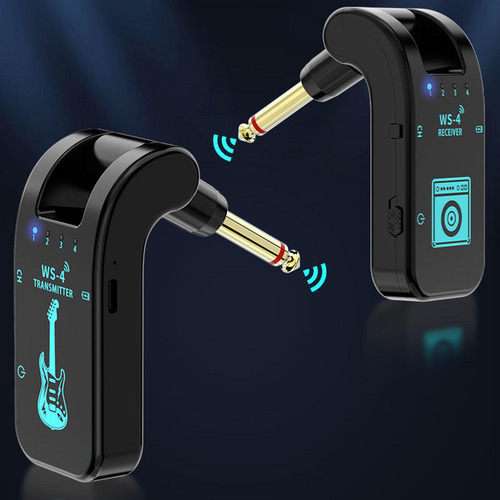 Sistemas De Guitarra Inalámbricos 2,4g, Transmisores Negro