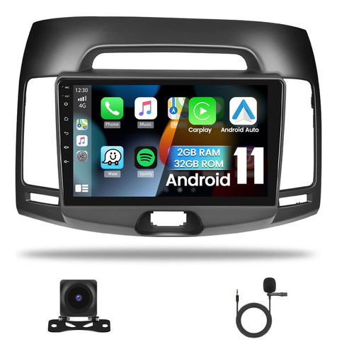 Estéreo De Coche Android 11 De 9 Pulgadas Con Apple Carplay 