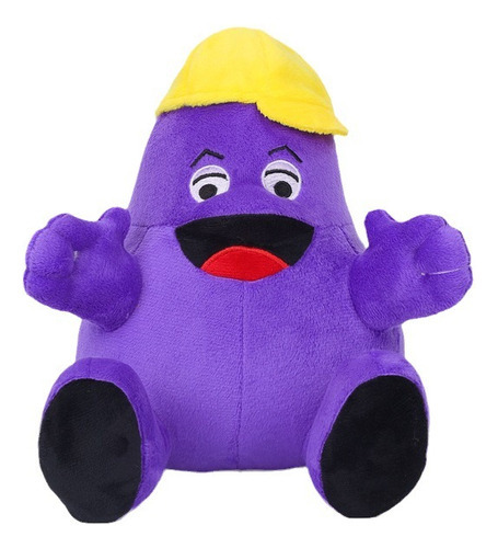 Mueca Morada Con Sombrero, Monstruo De Peluche Color Purple Hooded Monster 22cm135g