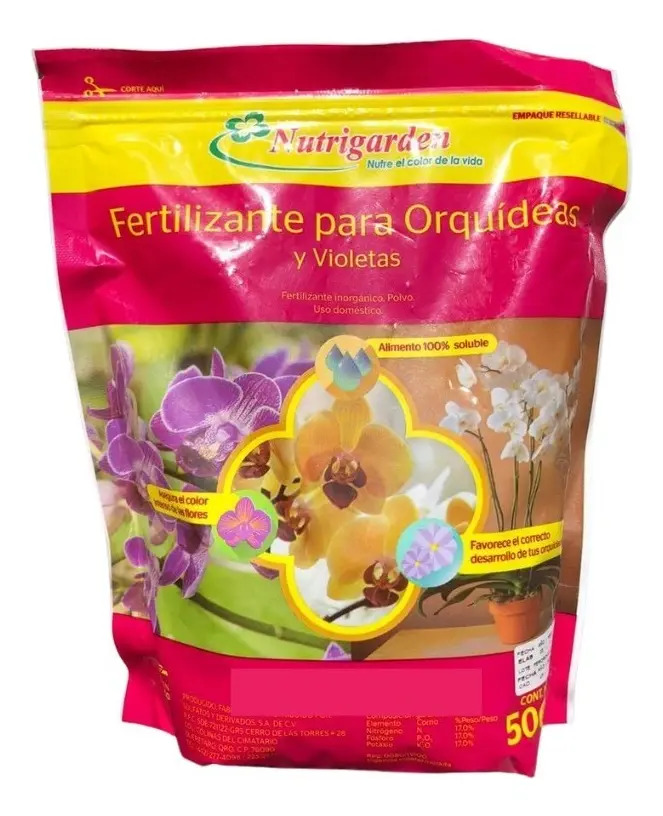 Fertilizante Especial Para Orquídeas Y Violetas 500 g