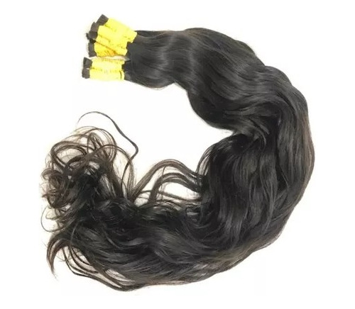 Cabelo Humano Natural Leve Ondulado Pontas Cheias 60cm 70grm