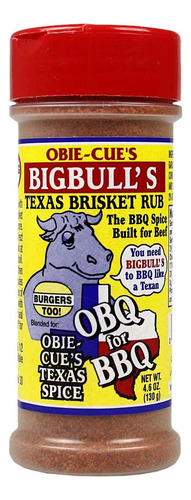 Obie-cue's Bigbull's Texas Brisket Rub, The Bbq Spice Built