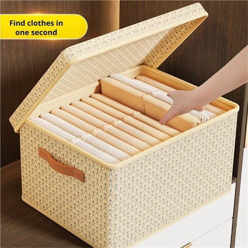 Caja De Almacenamiento Lavable Y Plegable Con Tapa