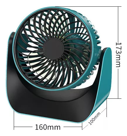 Z Ventilador De Suelo Recargable Pequeño Para Escritorio Y