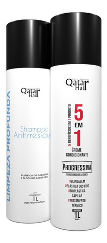 Qatar Hair Escova 5 Em 1 Semi Definitiva  Ativo 1000ml 