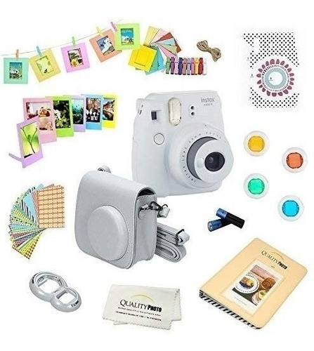 Cámara Fujifilm Instax Mini 9 +  Kit De Accesorios, Bl Fr2em