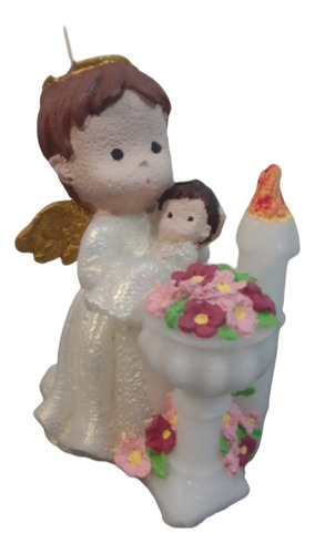 20 Velas Ángel C/pila Bautismal, Recuerdos, Bautizo