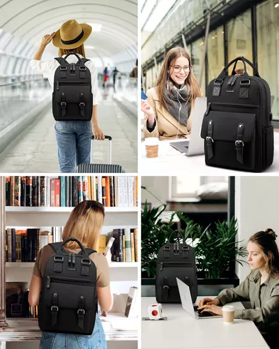 LOVEVOOK - Mochila para computadora portátil para mujer, de moda, de  negocios, de viaje, mochila para estudiantes, mochila de trabajo para  profesores