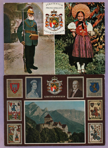 0137_lote Tres Tarjetas Postales De Liechtenstein