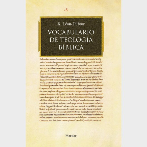 Libro Vocabulario De Teologia Biblica - Xavier Leon Dufour