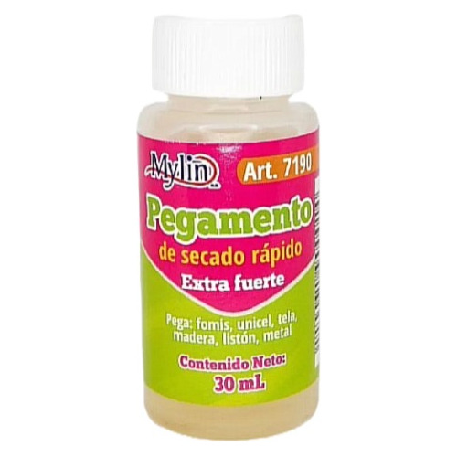 Pegamento Mylin Trasparente 30mm Secado Rápido Bisutería 1pz